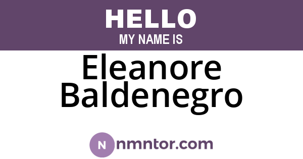 Eleanore Baldenegro