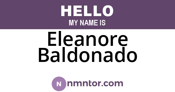 Eleanore Baldonado