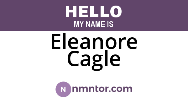 Eleanore Cagle
