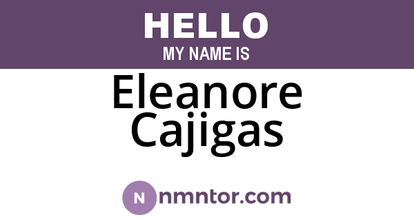 Eleanore Cajigas