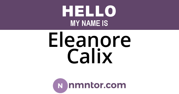 Eleanore Calix