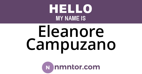 Eleanore Campuzano