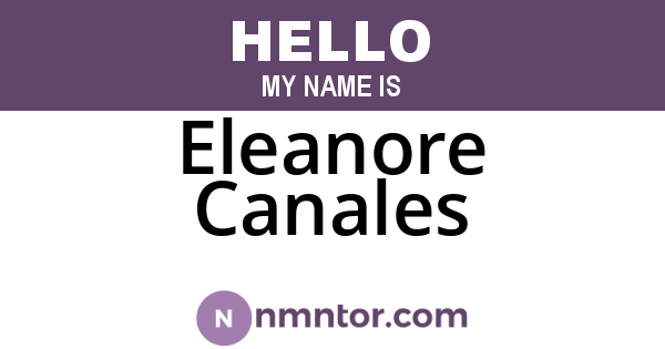 Eleanore Canales