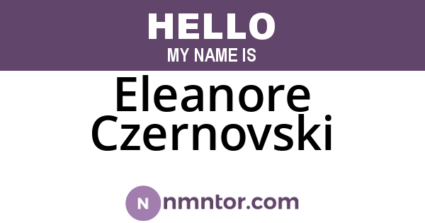 Eleanore Czernovski