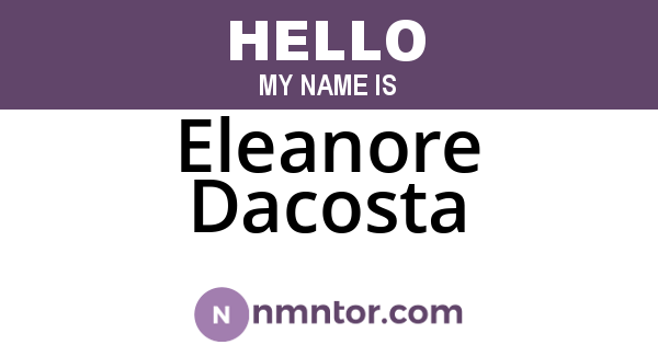 Eleanore Dacosta