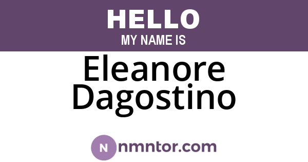 Eleanore Dagostino