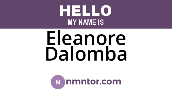 Eleanore Dalomba