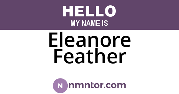 Eleanore Feather