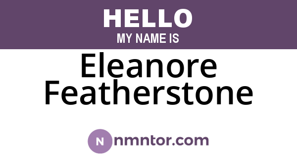 Eleanore Featherstone