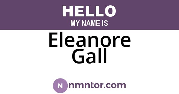 Eleanore Gall