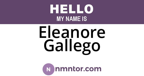Eleanore Gallego