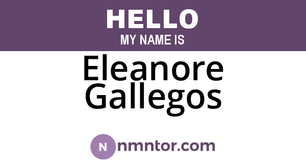 Eleanore Gallegos