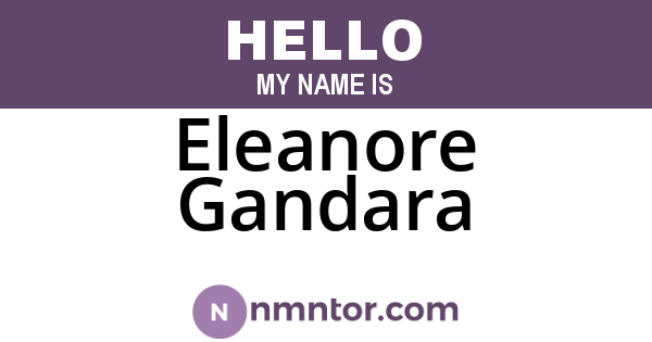 Eleanore Gandara