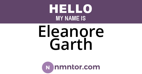 Eleanore Garth