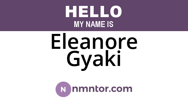 Eleanore Gyaki