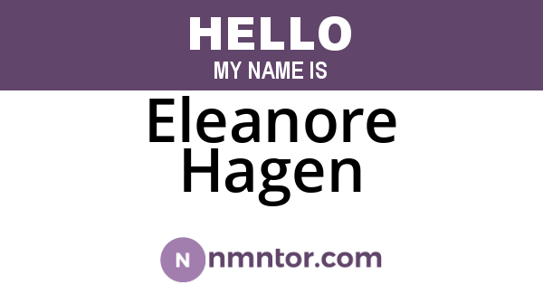 Eleanore Hagen