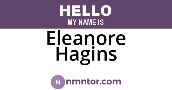 Eleanore Hagins