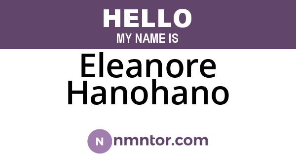 Eleanore Hanohano
