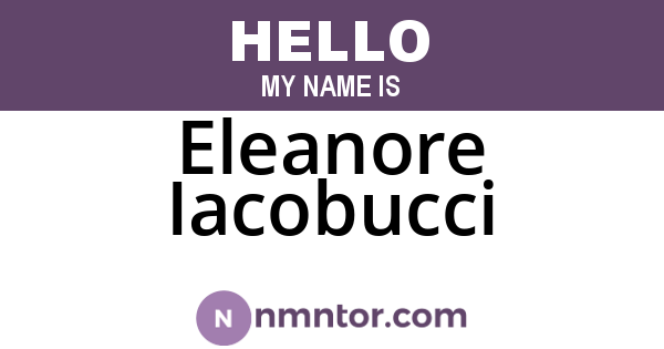 Eleanore Iacobucci