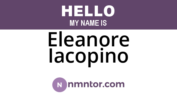 Eleanore Iacopino