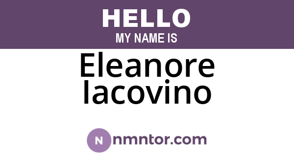 Eleanore Iacovino