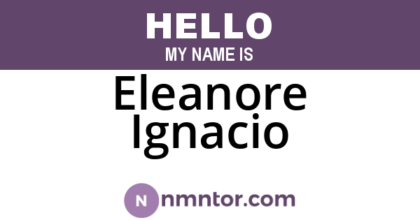 Eleanore Ignacio