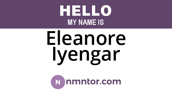 Eleanore Iyengar