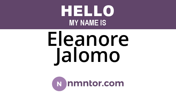 Eleanore Jalomo