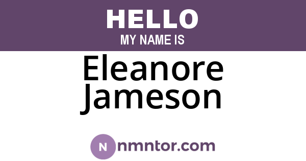 Eleanore Jameson