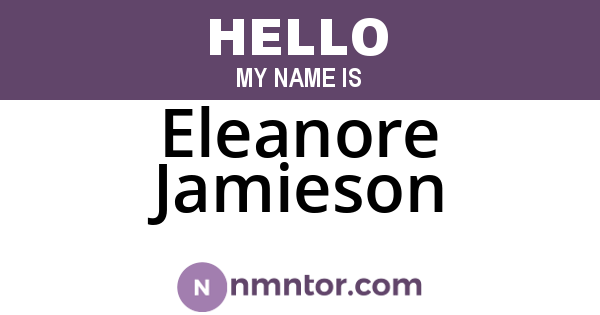 Eleanore Jamieson