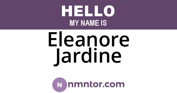 Eleanore Jardine