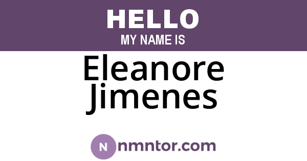 Eleanore Jimenes