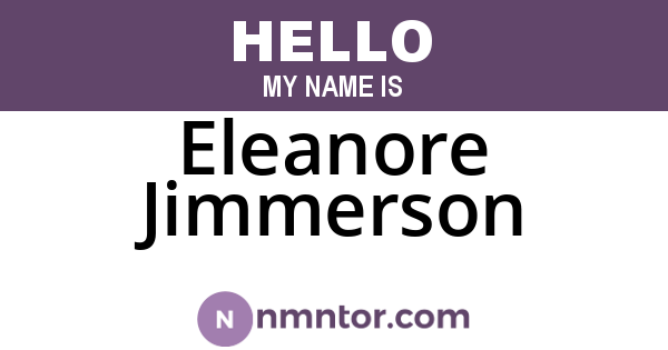Eleanore Jimmerson