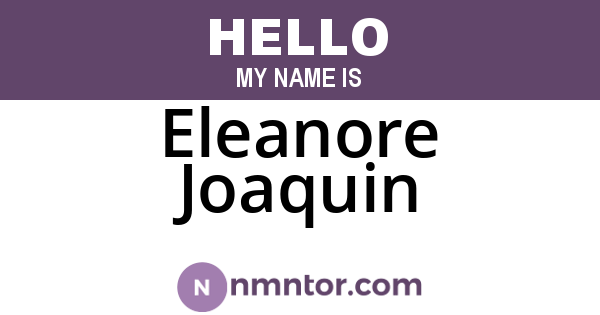 Eleanore Joaquin