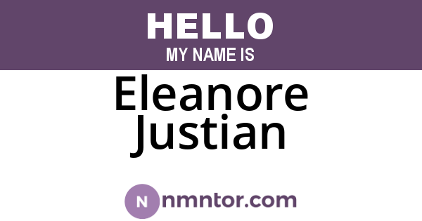 Eleanore Justian