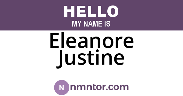 Eleanore Justine