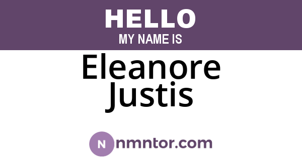 Eleanore Justis
