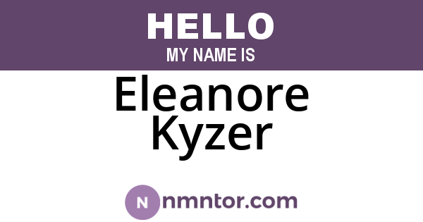 Eleanore Kyzer