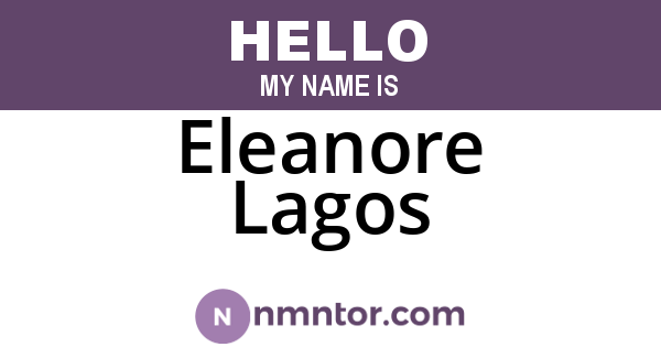 Eleanore Lagos