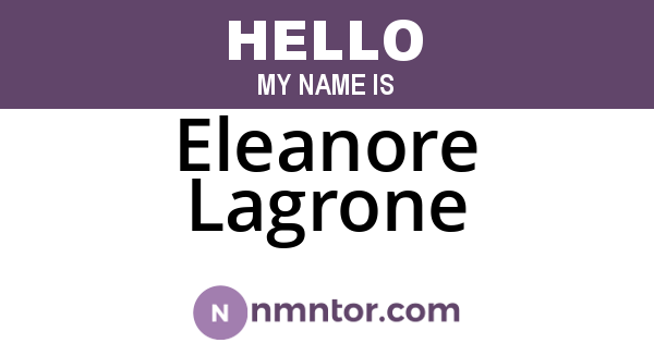 Eleanore Lagrone