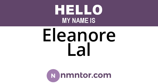 Eleanore Lal