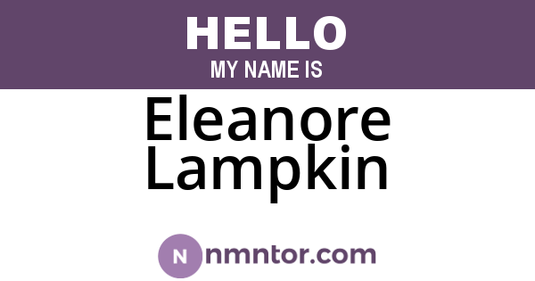 Eleanore Lampkin