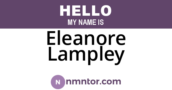 Eleanore Lampley