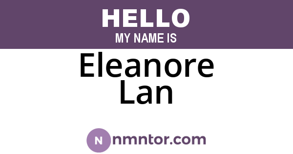 Eleanore Lan