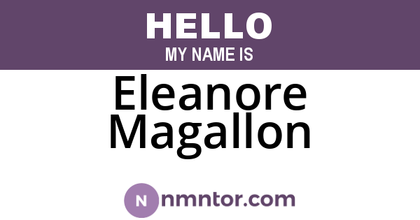 Eleanore Magallon