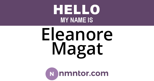 Eleanore Magat