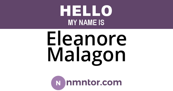 Eleanore Malagon