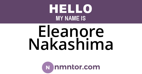 Eleanore Nakashima