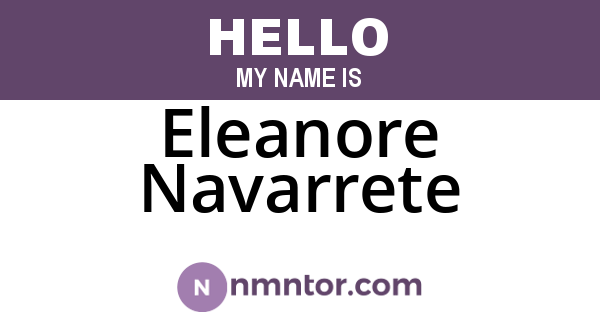 Eleanore Navarrete