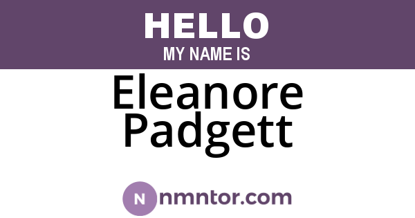 Eleanore Padgett